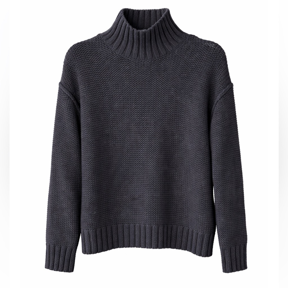 Lauren Ralph Lauren Cotton and Linen Knit Turtleneck Sweater NEW